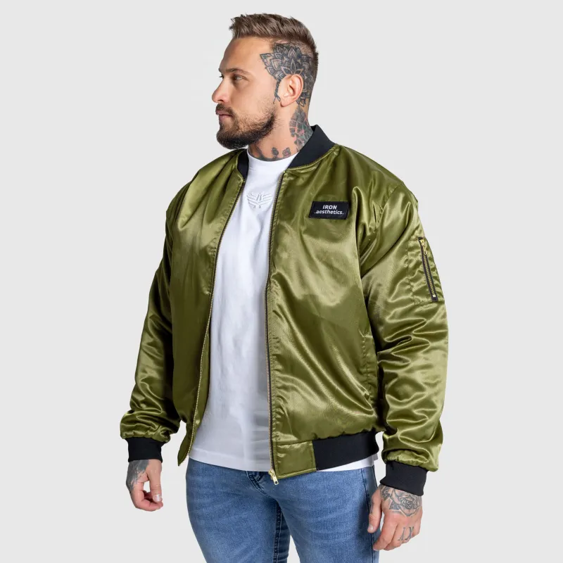 Jachetă Bomber Iron Aesthetics Maverick, verde-6