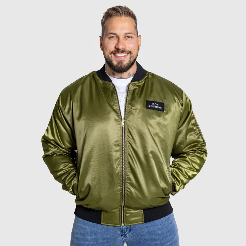 Jachetă Bomber Iron Aesthetics Maverick, verde-8