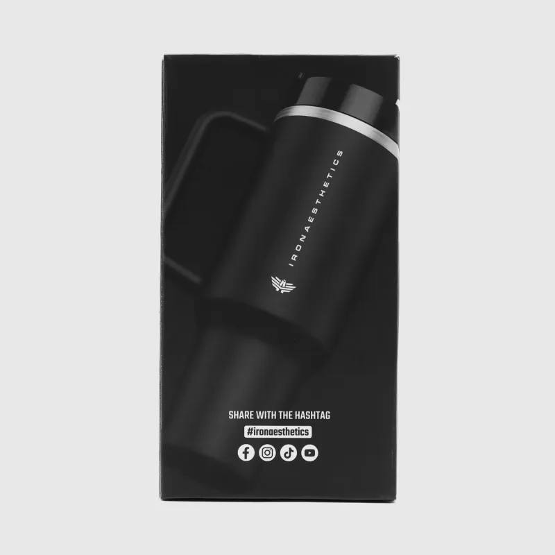 Pahar termo din oțel inoxidabil Iron Aesthetics City Tumbler 1200 ml, negru-4