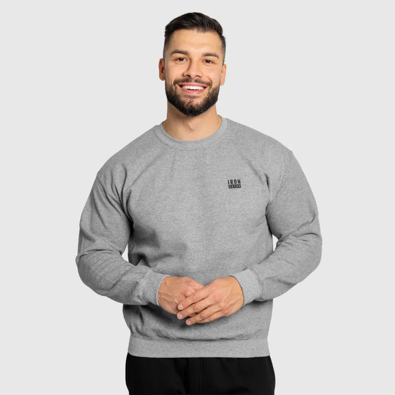Pulover bărbați Iron Aesthetics Blackout, gri-3