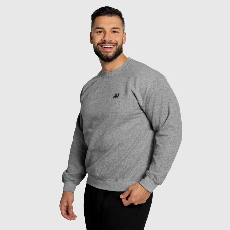 Pulover bărbați Iron Aesthetics Blackout, gri-4