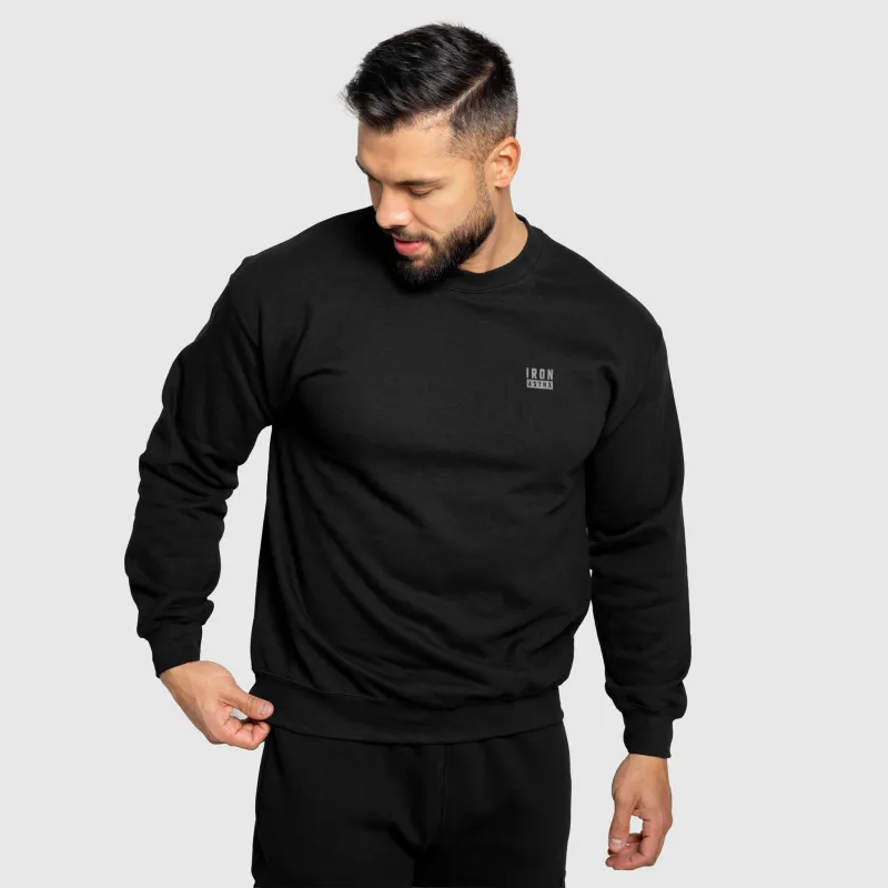 Pulover bărbați Iron Aesthetics Blackout, negru-3