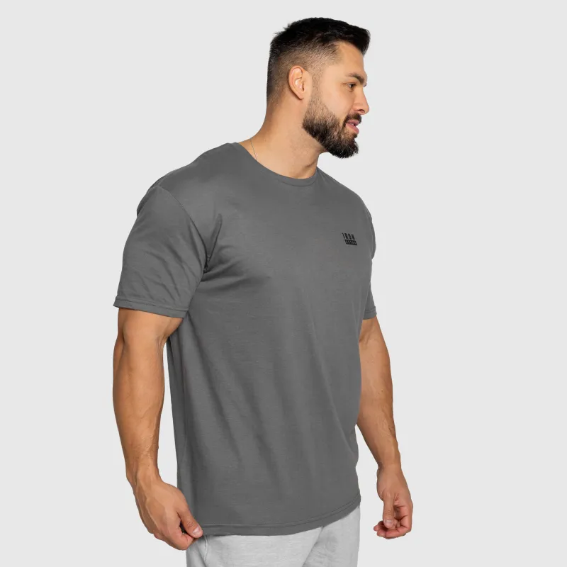 Tricou bărbați Iron Aesthetics Blackout, charcoal-3