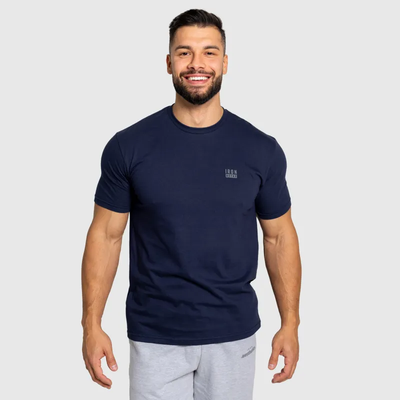 Tricou bărbați Iron Aesthetics Blackout, navy-2