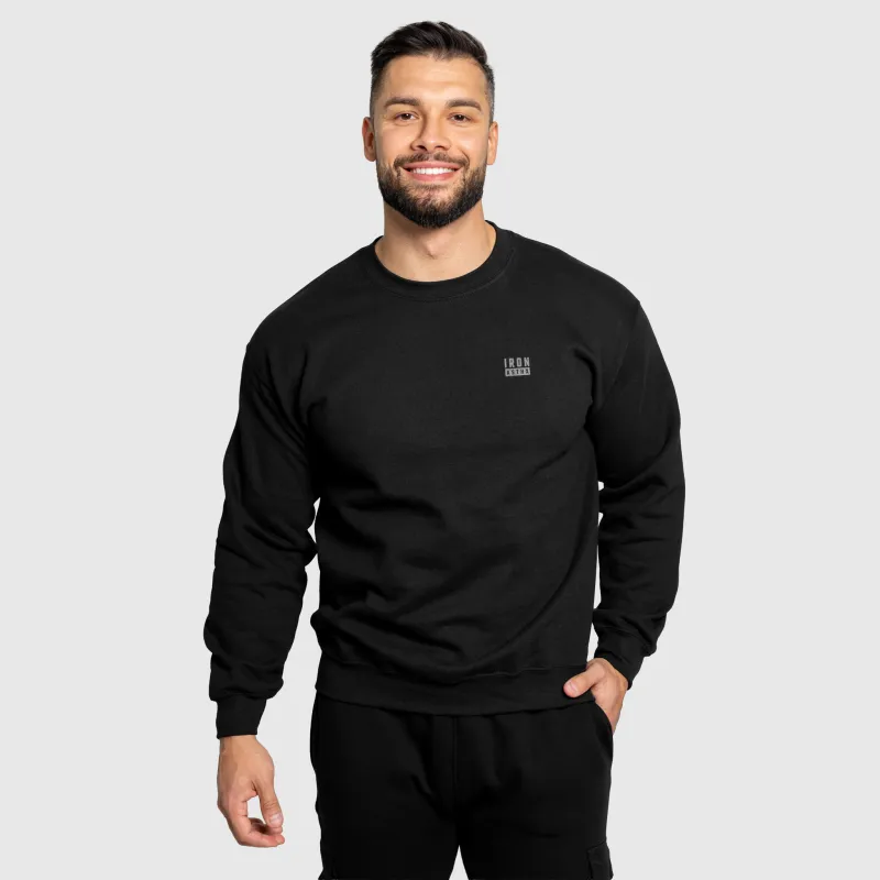 Pulover bărbați Iron Aesthetics Blackout, negru-4
