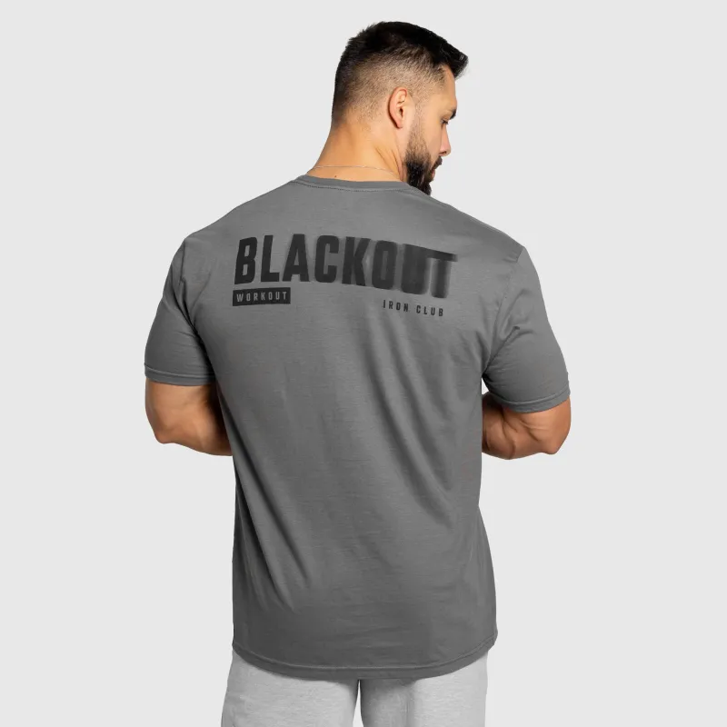 Tricou bărbați Iron Aesthetics Blackout, charcoal-4