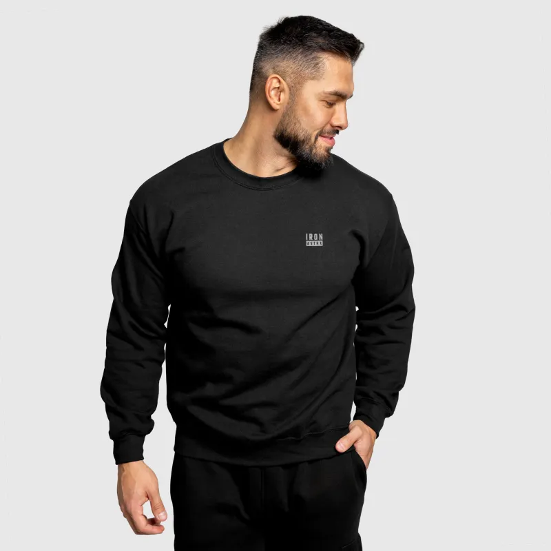 Pulover bărbați Iron Aesthetics Blackout, negru-5