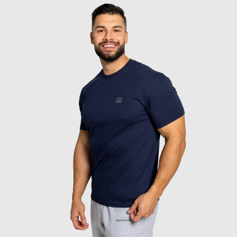 Tricou bărbați Iron Aesthetics Blackout, navy-4