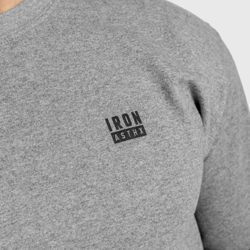 Pulover bărbați Iron Aesthetics Blackout, gri-8