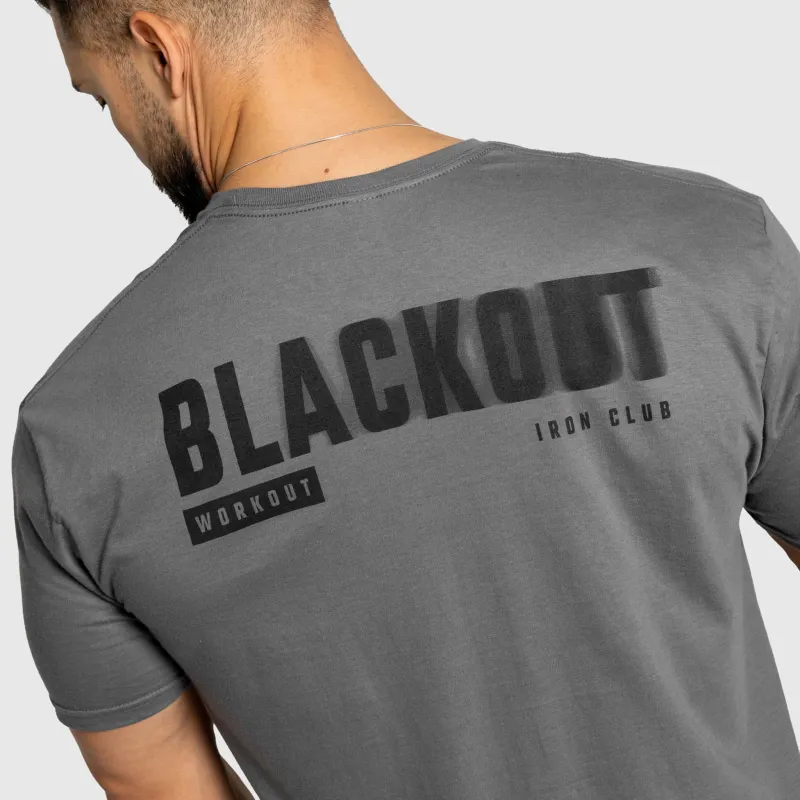 Tricou bărbați Iron Aesthetics Blackout, charcoal-7