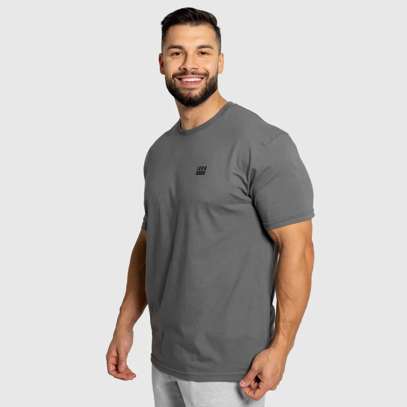 Tricou bărbați Iron Aesthetics Blackout, charcoal-2