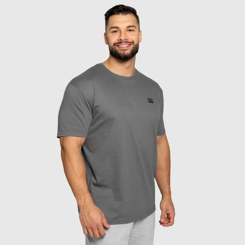 Tricou bărbați Iron Aesthetics Blackout, charcoal-5