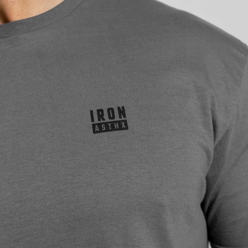 Tricou bărbați Iron Aesthetics Blackout, charcoal-8