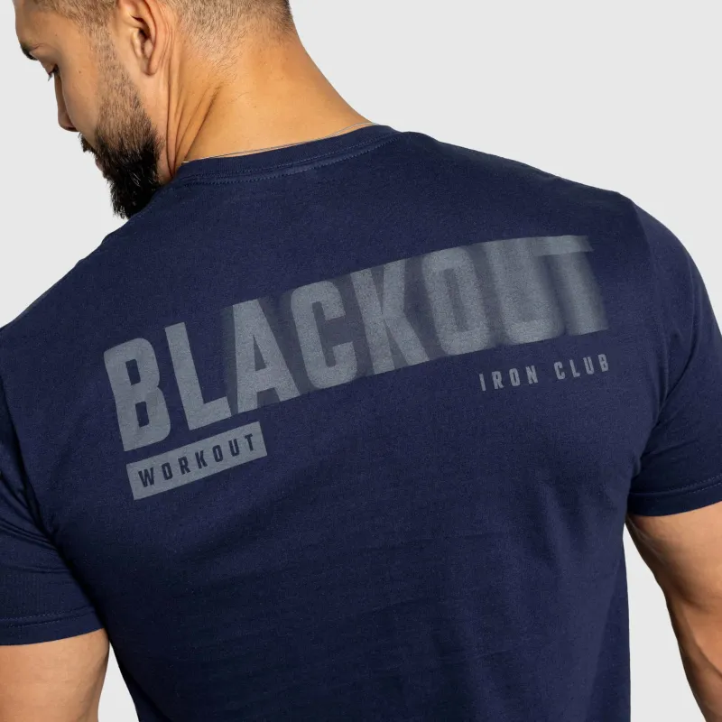 Tricou bărbați Iron Aesthetics Blackout, navy-7