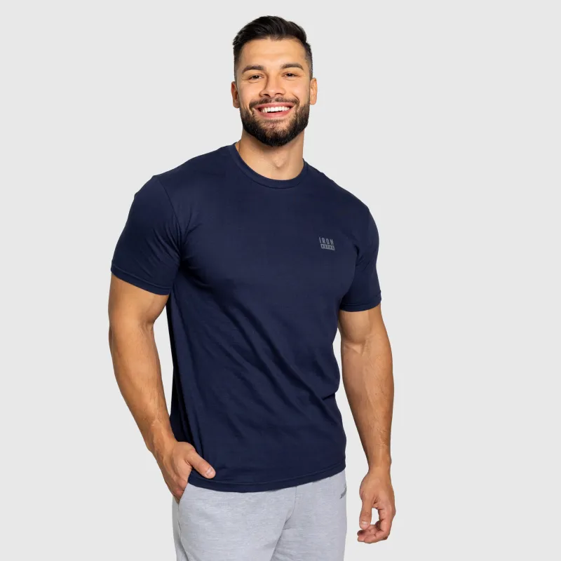 Tricou bărbați Iron Aesthetics Blackout, navy-5