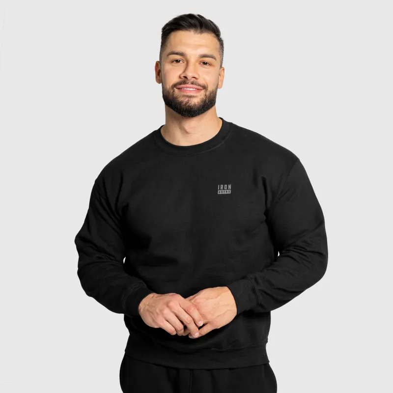 Pulover bărbați Iron Aesthetics Blackout, negru-9