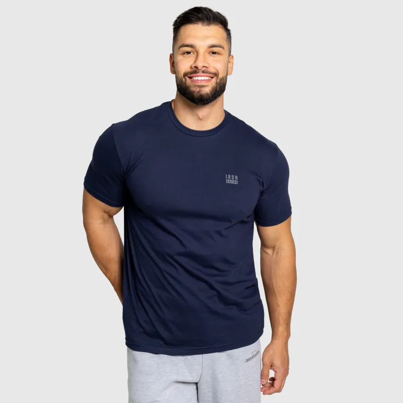 Tricou bărbați Iron Aesthetics Blackout, navy-6