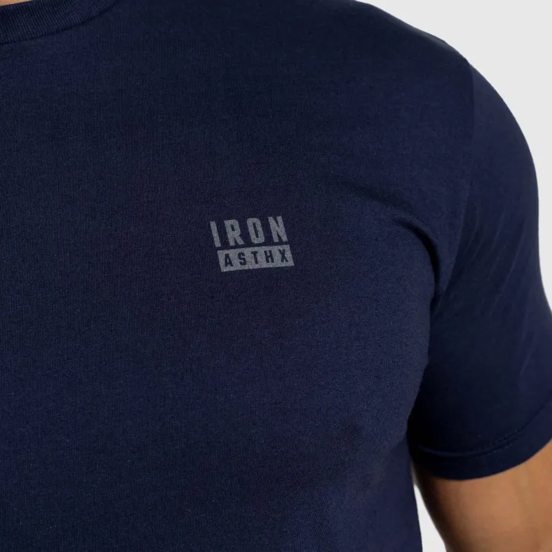Tricou bărbați Iron Aesthetics Blackout, navy-8