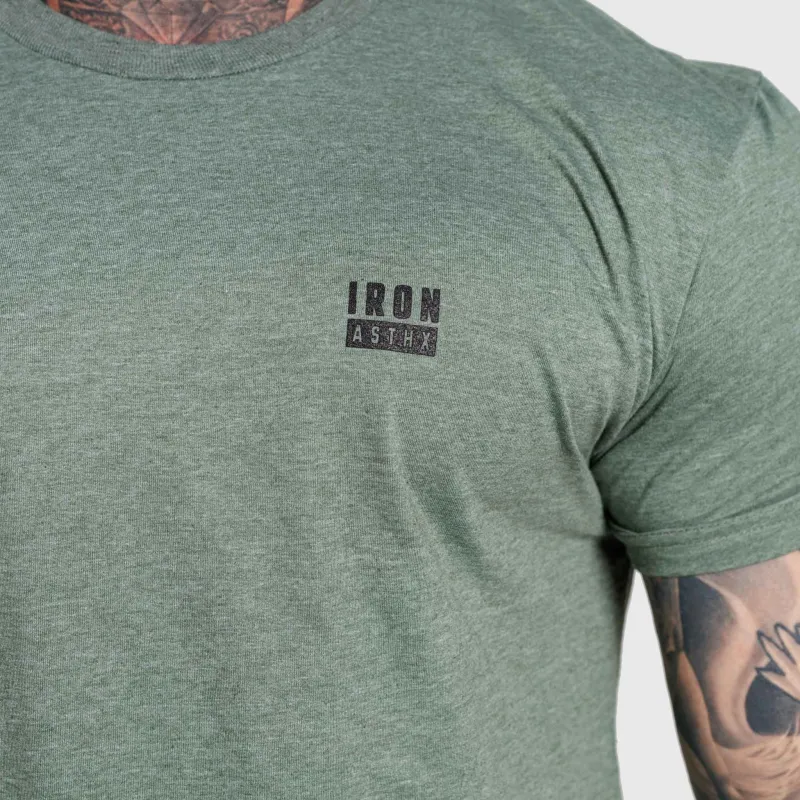 Tricou bărbați Iron Aesthetics Blackout, verde-9