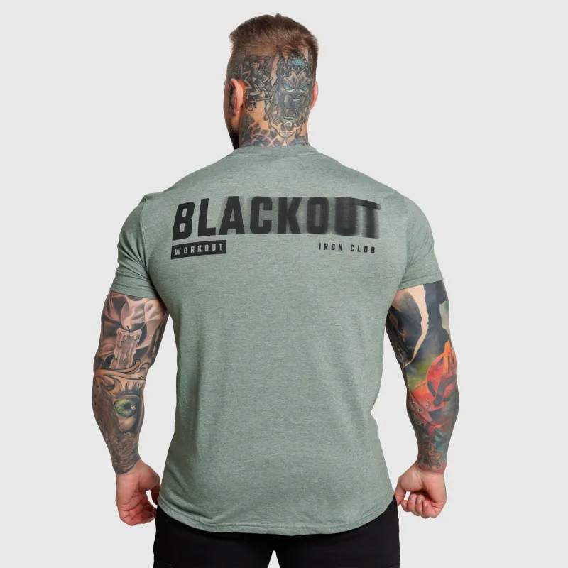 Tricou bărbați Iron Aesthetics Blackout, verde-3