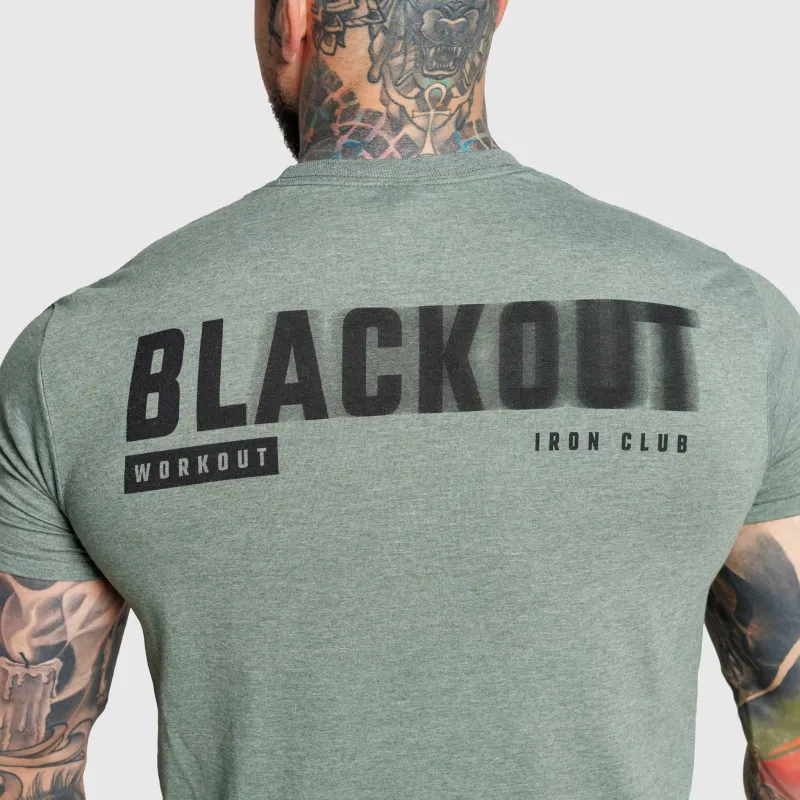 Tricou bărbați Iron Aesthetics Blackout, verde-8