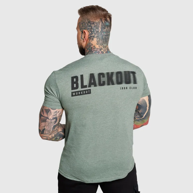 Tricou bărbați Iron Aesthetics Blackout, verde-4
