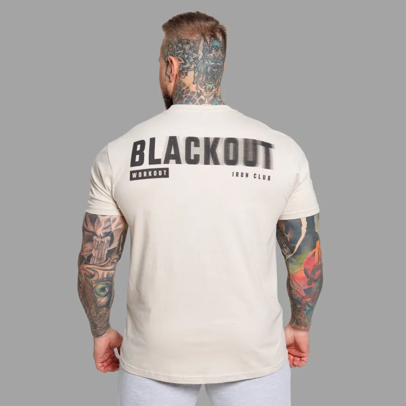 Tricou bărbați Iron Aesthetics Blackout, sand-3