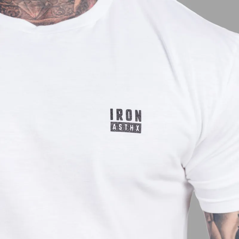 Tricou bărbați Iron Aesthetics Blackout, alb-8