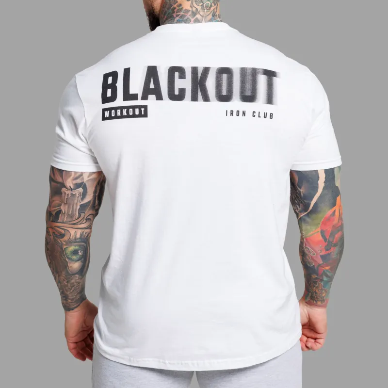 Tricou bărbați Iron Aesthetics Blackout, alb-1