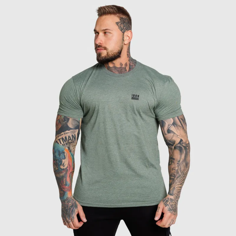 Tricou bărbați Iron Aesthetics Blackout, verde-2