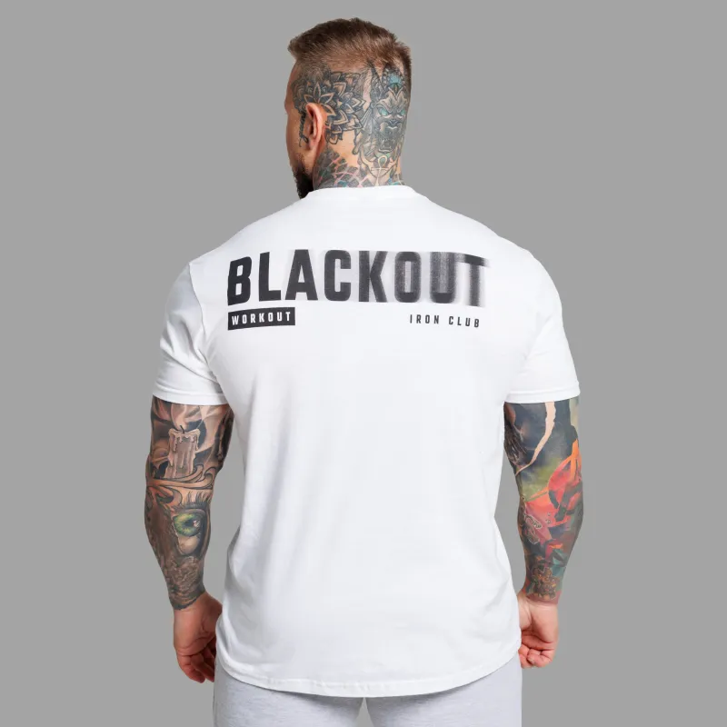 Tricou bărbați Iron Aesthetics Blackout, alb-3