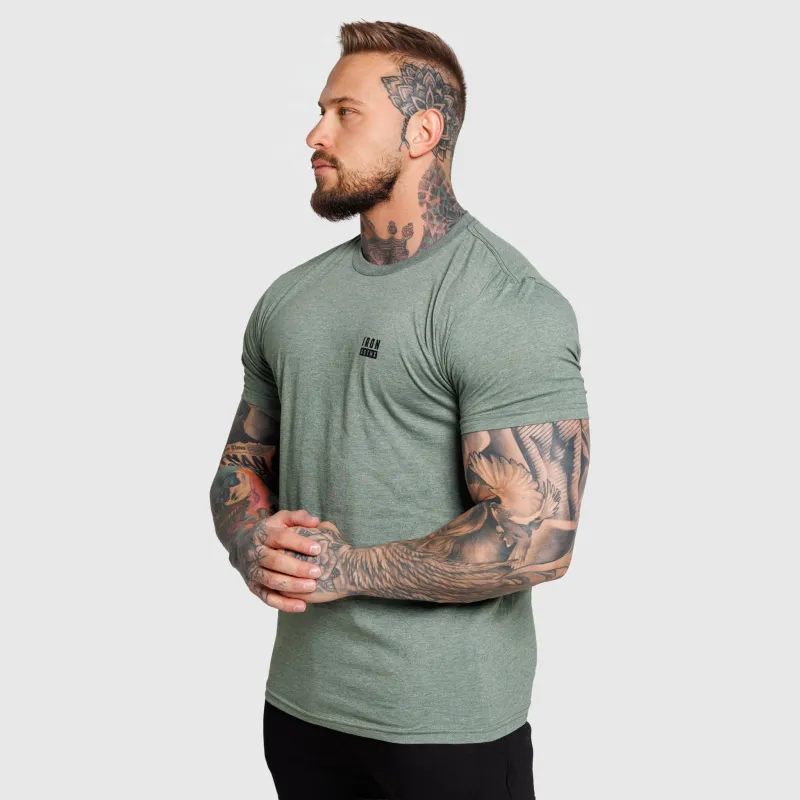Tricou bărbați Iron Aesthetics Blackout, verde-6