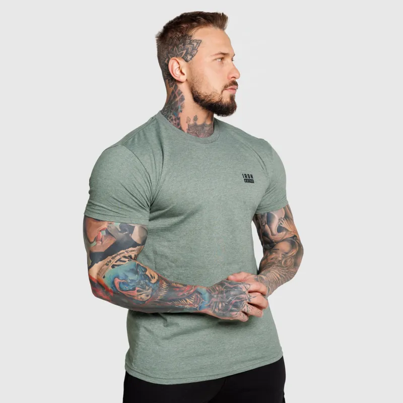 Tricou bărbați Iron Aesthetics Blackout, verde-7