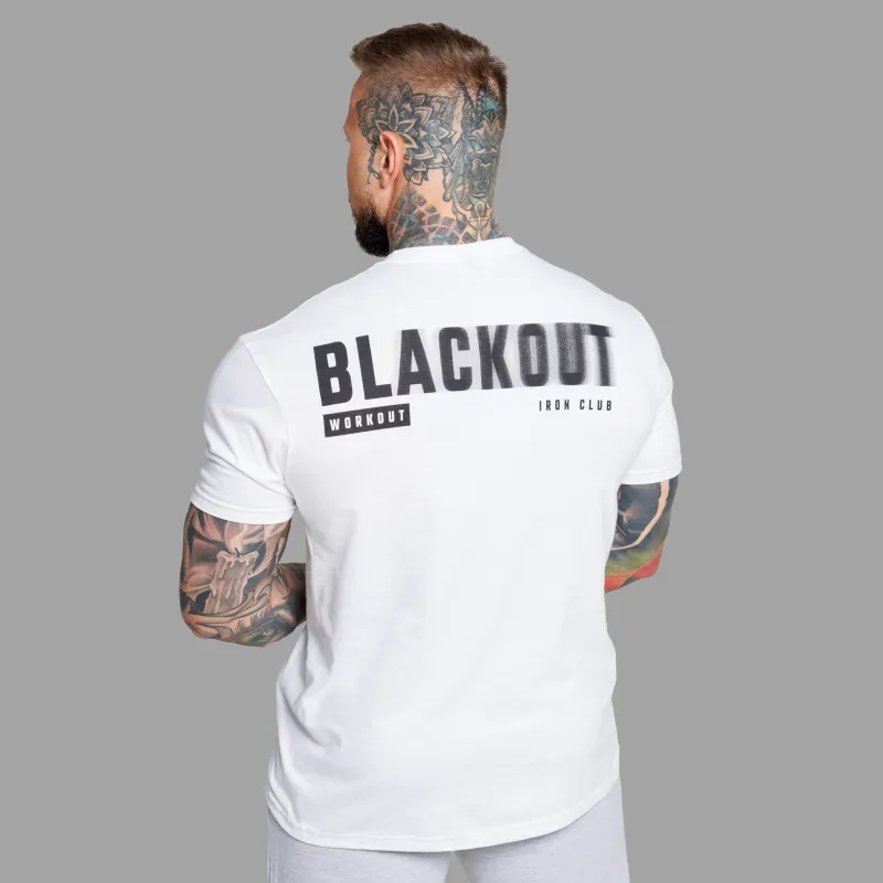 Tricou bărbați Iron Aesthetics Blackout, alb-4