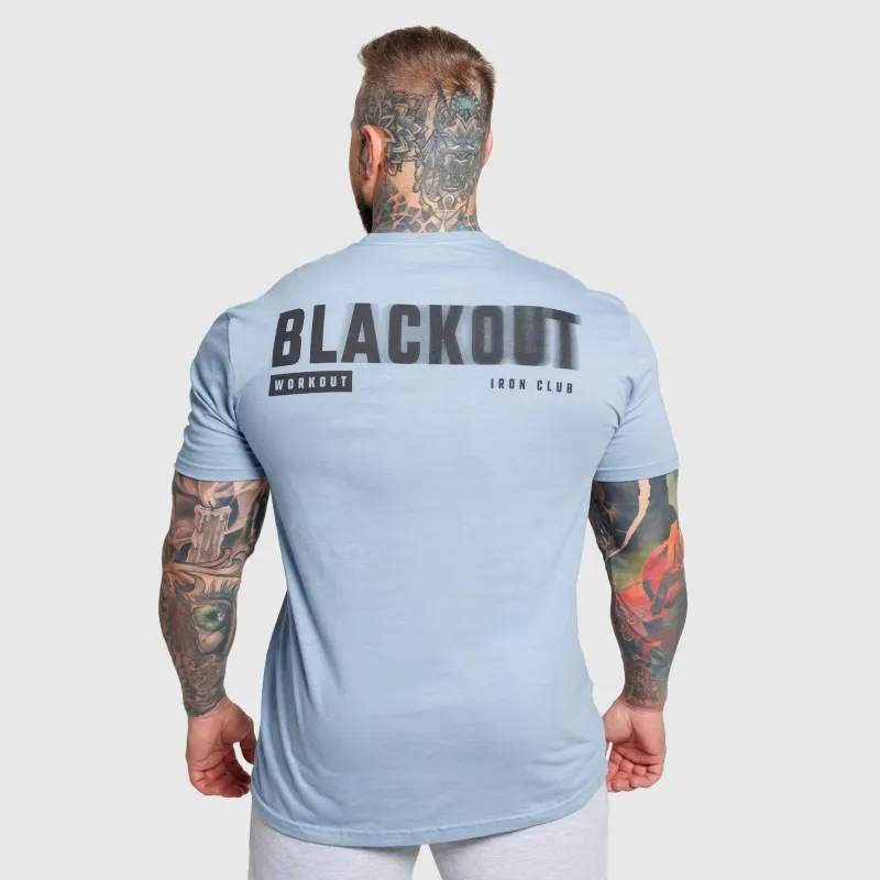 Tricou bărbați Iron Aesthetics Blackout, albastru-3