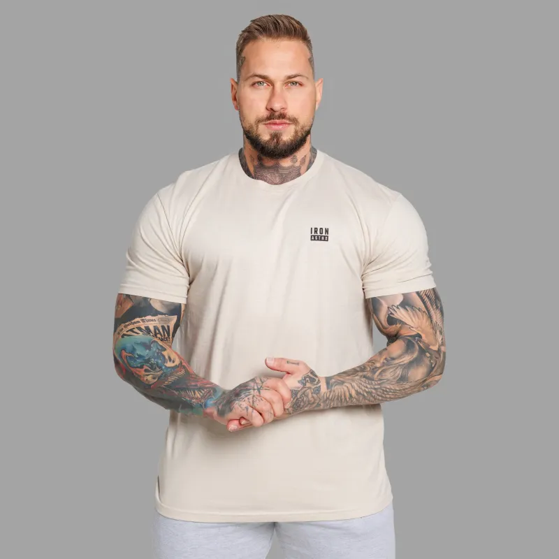 Tricou bărbați Iron Aesthetics Blackout, sand-6