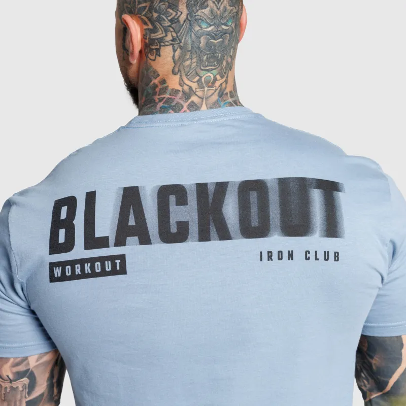 Tricou bărbați Iron Aesthetics Blackout, albastru-7