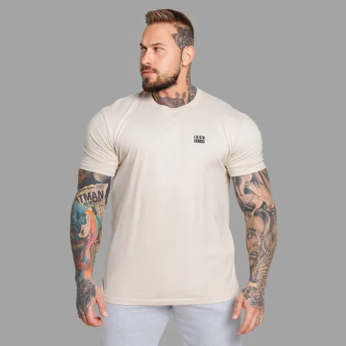 Tricou bărbați Iron Aesthetics Blackout, sand