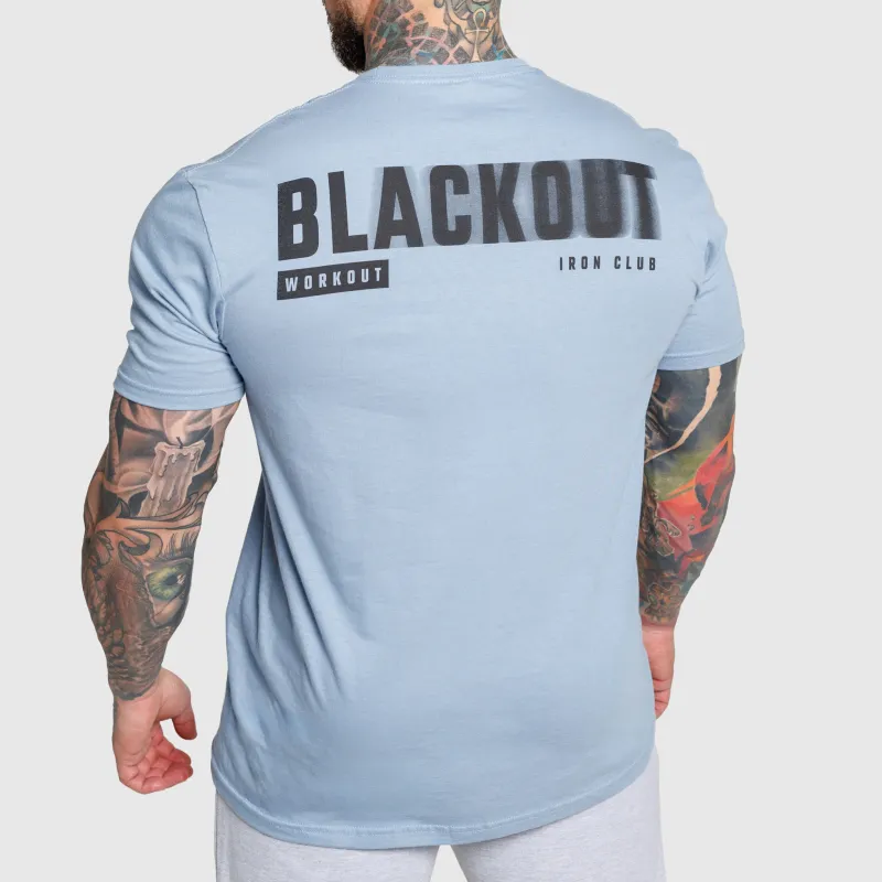 Tricou bărbați Iron Aesthetics Blackout, albastru-1
