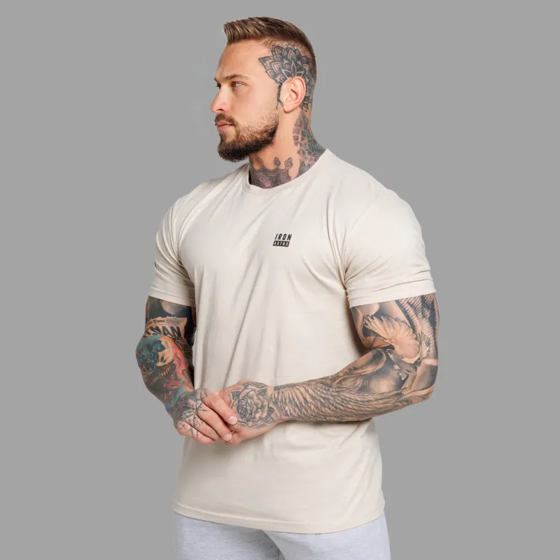 Tricou bărbați Iron Aesthetics Blackout, sand-7