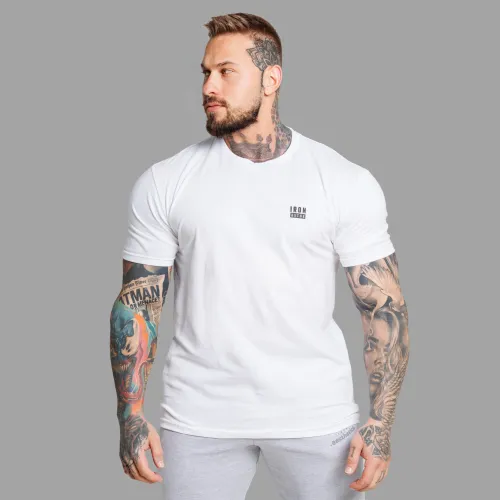 Tricou bărbați Iron Aesthetics Blackout, alb
