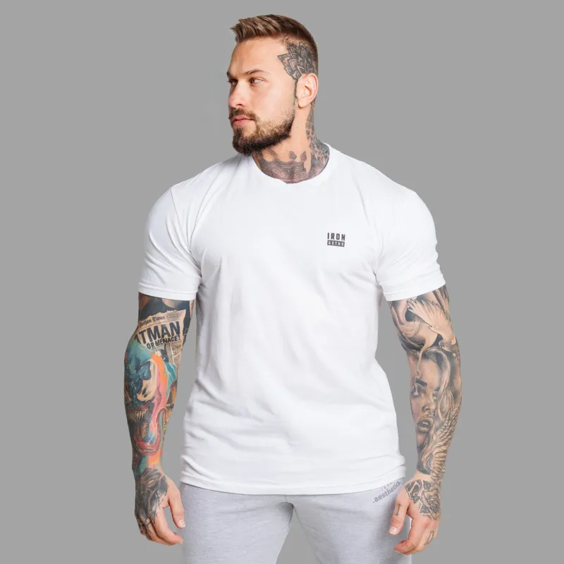 Tricou bărbați Iron Aesthetics Blackout, alb-2