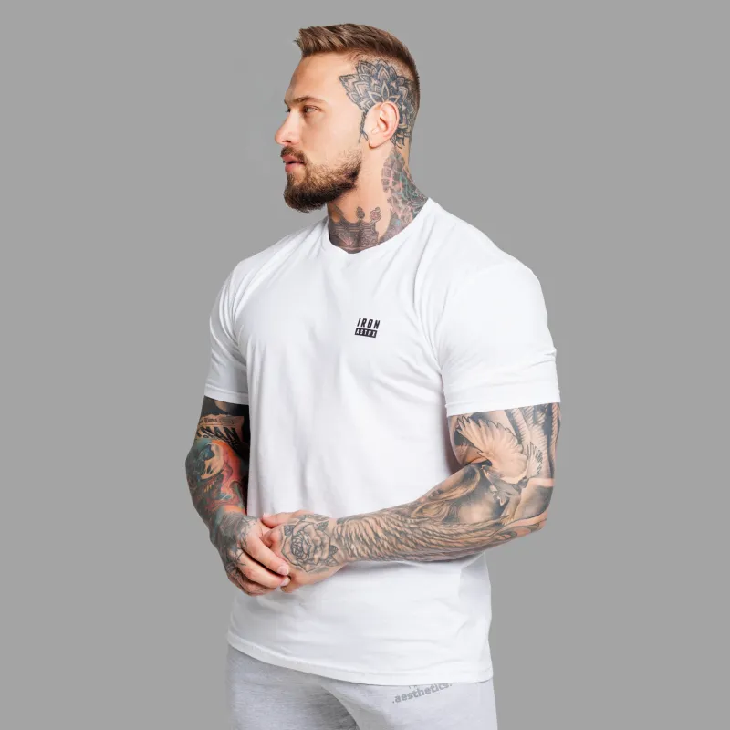 Tricou bărbați Iron Aesthetics Blackout, alb-5