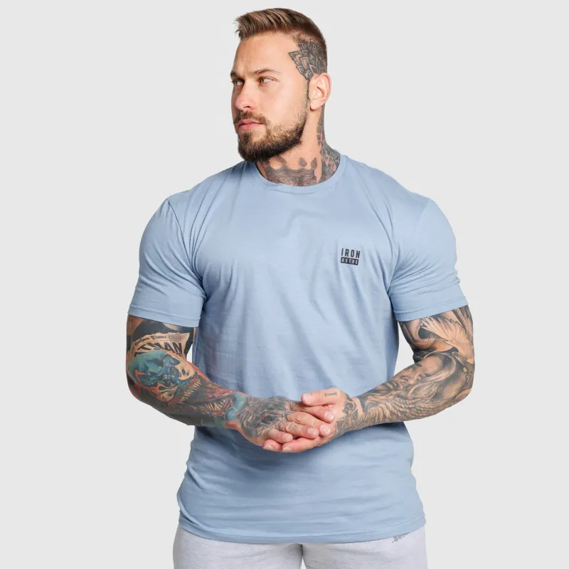Tricou bărbați Iron Aesthetics Blackout, albastru-4
