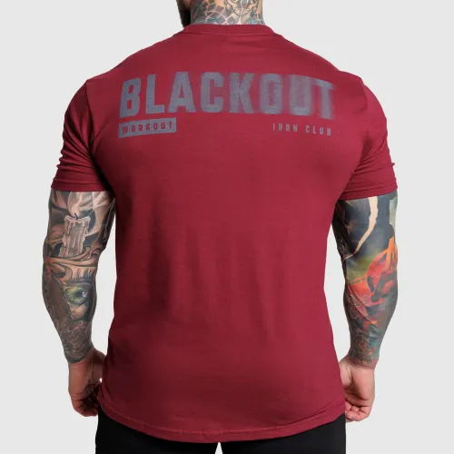 Tricou bărbați Iron Aesthetics Blackout, vișiniu