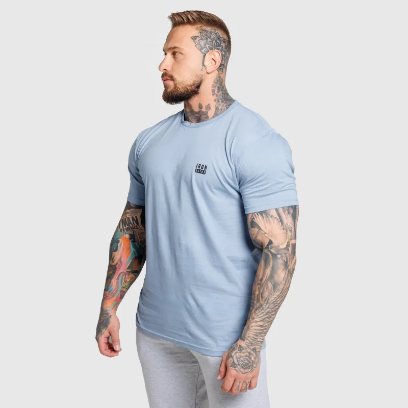 Tricou bărbați Iron Aesthetics Blackout, albastru-5