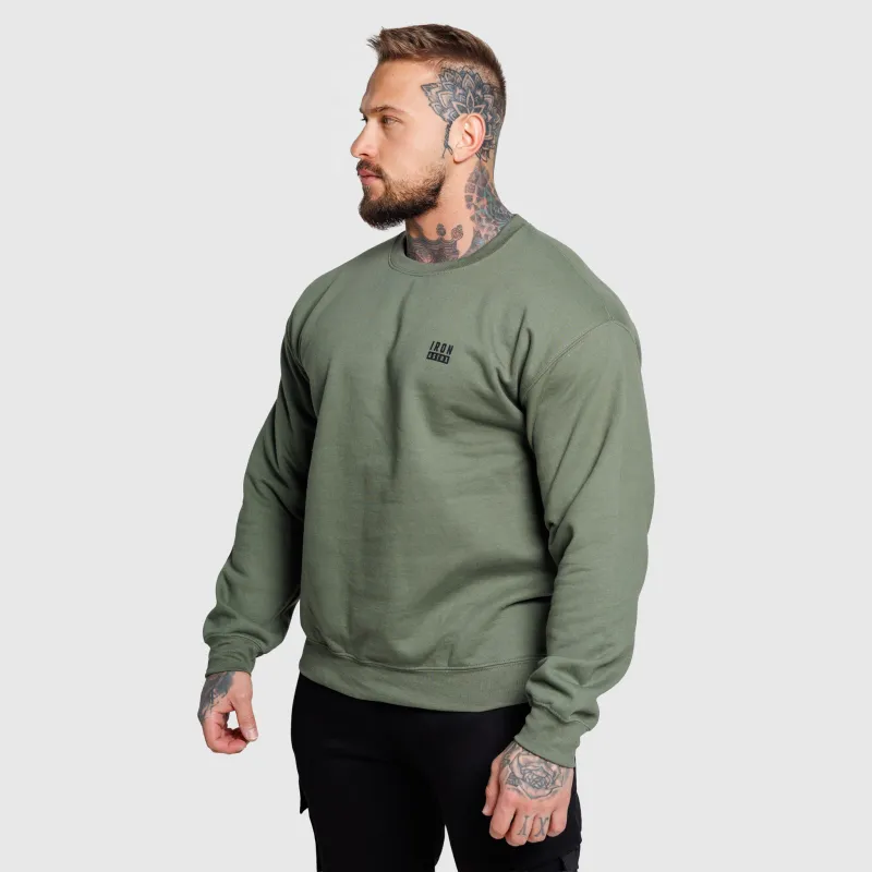 Pulover bărbați Iron Aesthetics Blackout, verde-3