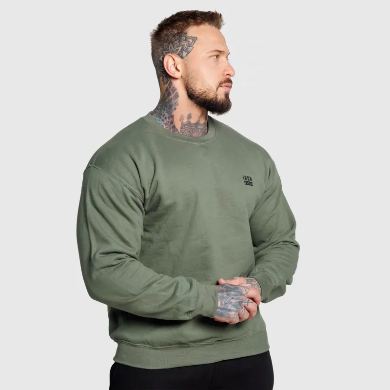 Pulover bărbați Iron Aesthetics Blackout, verde-5