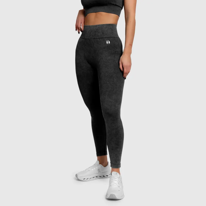 Colanți damă Iron Aesthetics Faded, washed black-2