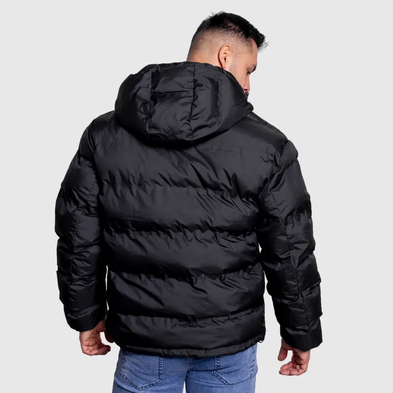 Geacă pentru bărbați Iron Aesthetics Zenit Puffer, neagră-5